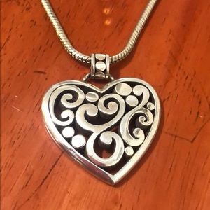 Brighton pendant heart silver necklace